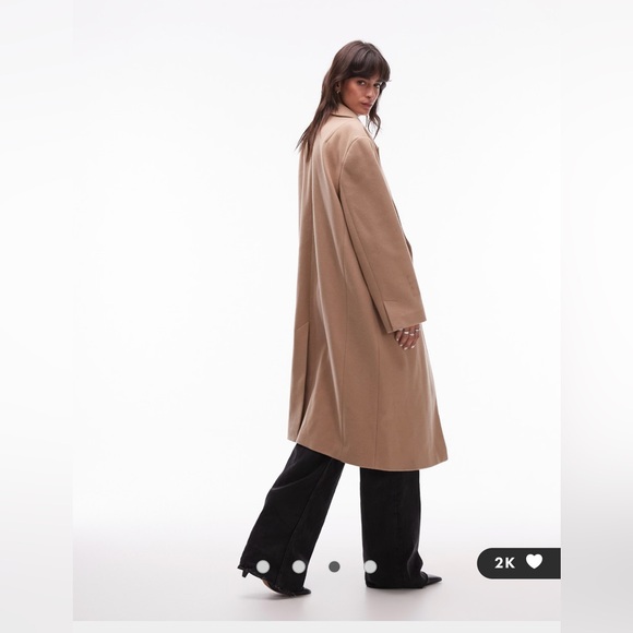 Topshop double breasted coat - Picture 3 of 4